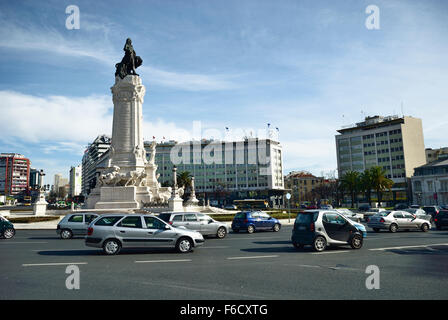 Marquis de Pombal, Lisbonne. Le Portugal. L'Europe Banque D'Images