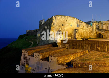 Château de San Cristobal, Site Historique National de San Juan, San Juan, Puerto Rico Banque D'Images