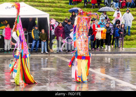 Ingapirca, Equateur - 20 juin 2015 : Inti Raymi Festival, le moment de retrouvailles avec la famille, la Communauté et la Terre Mère Banque D'Images