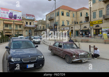 Liban Baalbek à Bekaa Valley, vieille ville / Liban Baalbek dans la Bekaa, Ebene der Altstadt Banque D'Images