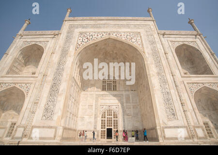 Taj Mahal, Agra, Uttar Pradesh, Inde, Asie Banque D'Images