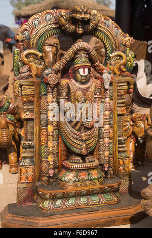 Idole de seigneur venkatesh balaji, surajkund mela, Faridabad, Haryana, Inde, Asie Banque D'Images