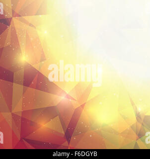 Résumé fond avec effet cristal géométrique Banque D'Images