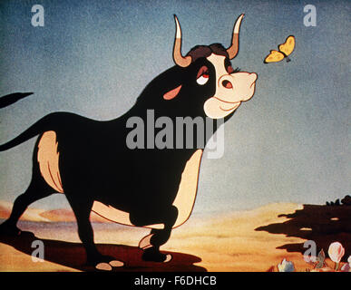 Sur la photo : Nov 25, 1938 - Titre du film original Ferdinand le Bull. Banque D'Images