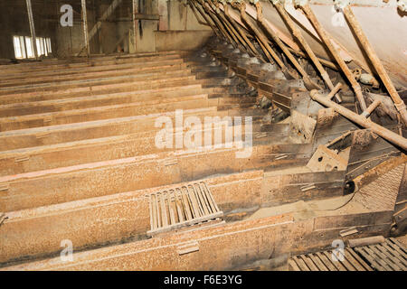 New York, Custer, Yankee Fork, exploité 1940-52 Drague, vannes Banque D'Images