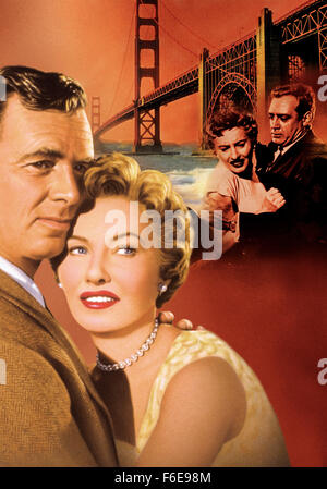 DATE DE SORTIE : 9 janvier 1957. Titre du film : Crime de passion. STUDIO : Robert Goldstein Productions. PLOT : Kathy est un élégant et robuste des conseils des années 1950 à un chroniqueur de journal de San Francisco, avec son nom affiché sur les panneaux publicitaires dans toute la ville. Un jour, Bill Doyle, un détective de Los Angeles, entre dans son bureau - il s'agit d'attraction instantanée. Après avoir épousé Bill, Kathy renonce à sa carrière et devient une femme au foyer. Cependant, elle n'est pas votre typique années 50, femme au foyer. Après avoir accueilli plusieurs cocktails dans leur vallée de San Fernando à la maison, elle se rend compte que le projet de loi est content de sa position, et montre Banque D'Images