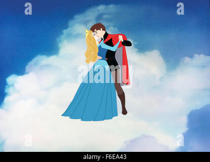 DATE DE SORTIE : Janvier 29, 1959. Titre du film : Sleeping Beauty. STUDIO : Walt Disney. Résumé : Une fée maléfique, snobé jette une malédiction sur une princesse que seul un prince peut briser, avec l'aide de trois bonnes fées. Sur la photo : . Banque D'Images