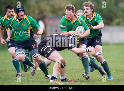 Dorset et Wiltshire Rugby Cup Semi Finale 2015 Banque D'Images