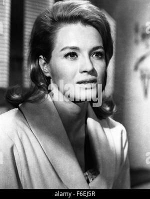 DATE DE SORTIE : 30 mars 1966. Titre du film : jeter une ombre géante. STUDIO : MGM. PLOT : Un officier de l'armée américaine est recruté par l'Israël d'exister encore pour les aider à créer une armée. Il est troublé par cette soudaine appel à ses racines juives. Chacun des voisins arabes d'Israël a promis d'envahir le pays mal préparé dès que la partition est accordée. Il est nommé commandant des forces israéliennes juste avant que la guerre commence. Sur la photo : ANGIE DICKINSON comme Emma Marcus. Banque D'Images