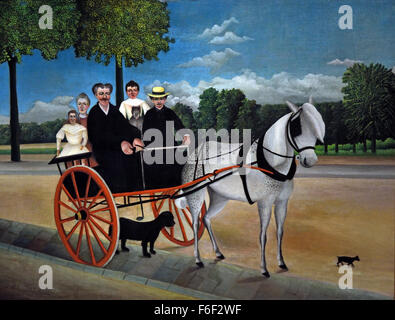 La carriole du Père Junier ( la calèche Père Junier ) 1908 Henri Rousseau 1844-1910 France ( français - Le Douanier, l'agent des douanes ) Banque D'Images