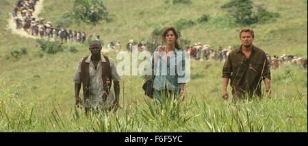 BLOOD DIAMOND 2006 Warner Bros film avec de gauche à droite : Djimon Hounsou, Jennifer Connelly, Leonardo DiCaprio Banque D'Images