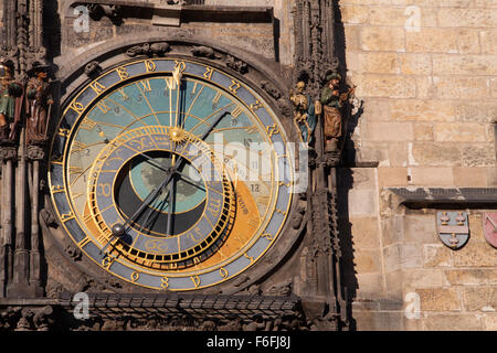 Orloj Prague Horloge Astronomique Banque D'Images