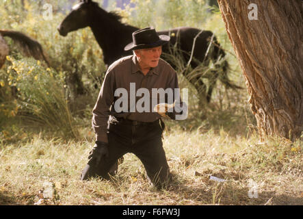 DATE DE SORTIE : Juin 10, 1994. Titre du film : City Slickers II : La Légende de Curly's Gold. STUDIO : Columbia Pictures Corporation. Résumé : La deuxième partie de City Slickers commence après la mort de Curly. Il est le 40e anniversaire de Mitch Robbins et la journée commence assez bien jusqu'à ce qu'il rentre à la maison (après une dure journée à la station de radio) et trouve son frère Glen, le mouton noir de la famille, dans son canapé. Néanmoins il est sur d'avoir un merveilleux anniversaire-nuit avec sa femme quand il découvre une carte au trésor de Curly par hasard. Avec Phil (à partir de la première partie) et malheureusement avec Glen Banque D'Images