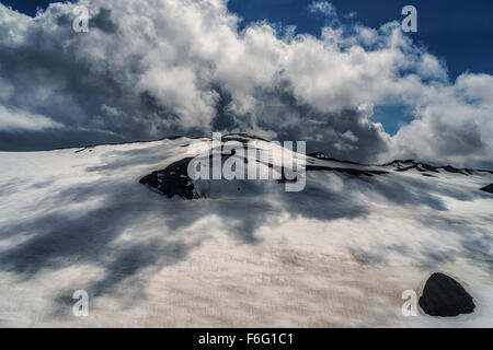 Glacier Myrdalsjokull Krossarjokull, calotte de glace, l'Islande Banque D'Images