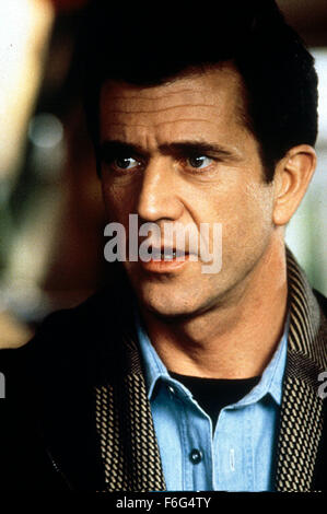 Nov 08, 1996 ; Los Angeles, CA, USA ; acteur Mel Gibson stars comme Tom Mullen dans le thriller réalisé Ron Howard, "rançon". Banque D'Images