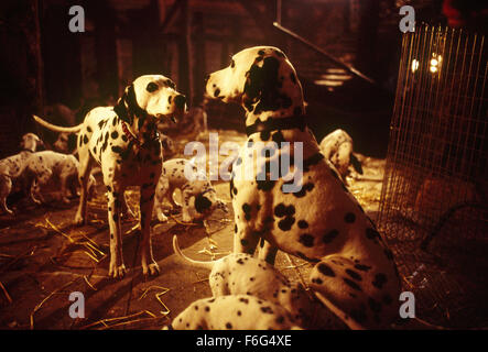 Jan 21, 1996 ; Londres, Royaume-Uni ; une scène dans "Les 101 Dalmatiens". Réalisé par Stephen Herek Banque D'Images