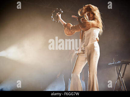 Florence et la machine effectuant à Alexandra Palace à Londres 25 septembre 2015 Banque D'Images