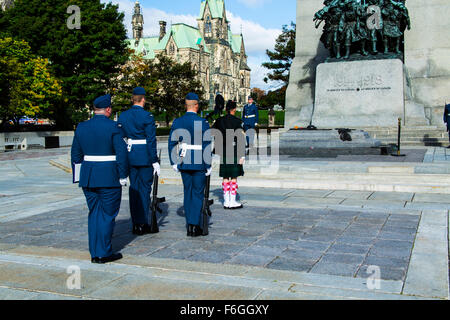 Monument commémoratif de guerre du Canada Ottawa (Ontario) Canada 2015 Banque D'Images