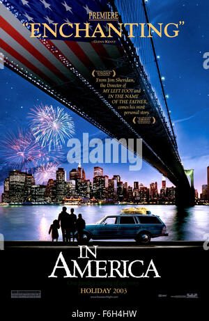 Feb 02, 2002 ; Hollywood, CA, USA ; l'affiche pour le théâtre romantique dans 'America' réalisé par Jim Sheridan. Banque D'Images