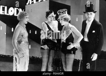 1929, le titre du film : BROADWAY MELODY, Directeur : HARRY BEAUMONT, Studio : MGM, Photo : Scène, 1929, PRIX - Académie, costume, Meilleure Photo, MARY DORAN, CHARLES KING, BESSIE LOVE, ANITA PAGE, OSCAR RETRO, OSCAR (FILM), danseurs, TOP HAT. (Crédit Image : SNAP) Banque D'Images