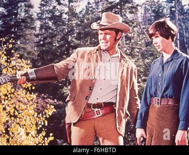 1969, le titre du film : TRUE GRIT, Réalisateur : HENRY HATHAWAY, Photo : Glen Campbell, Kim Darby. (Crédit Image : SNAP) Banque D'Images