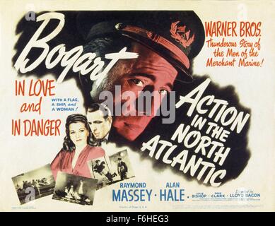 1943, le titre du film : L'ACTION DANS L'ATLANTIQUE NORD, Directeur : LLOYD BACON, Studio : WARNER, Photo : LLOYD BACON. (Crédit Image : SNAP) Banque D'Images