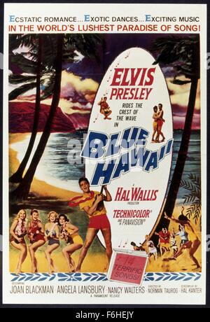 1961, le titre du film : Blue Hawaii, Directeur : NORMAN TAUROG, Studio : Paramount, Photo : ELVIS PRESLEY, NORMAN TAUROG. (Crédit Image : SNAP) Banque D'Images