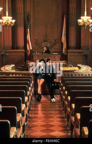 1992, le titre du film : Mon cousin VINNY, Réalisateur : Jonathan Lynn, Studio : FOX, Photo : FRED GWYNNE, Jonathan Lynn, Joe Pesci. (Crédit Image : SNAP) Banque D'Images