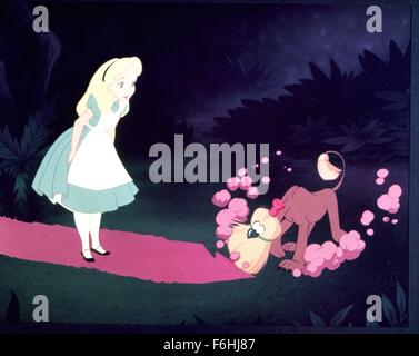 1951, le titre du film : ALICE AU PAYS DES MERVEILLES, CLYDE GERONIMI, Directeur : Studio : Disney. (Crédit Image : SNAP) Banque D'Images