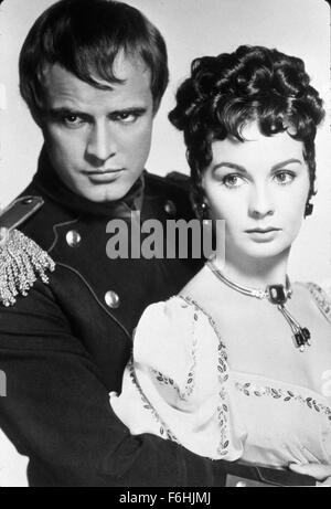 1954, le titre du film : DESIREE, Directeur : HENRY KOSTER, Photo : Marlon Brando, caractère, Henry Koster, Napoléon Bonaparte. (Crédit Image : SNAP) Banque D'Images