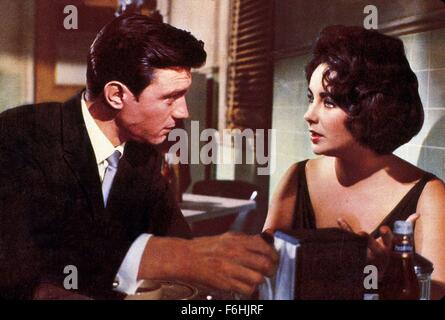 1960, le titre du film : BUTTERFIELD 8, Directeur : DANIEL MANN, Studio : MGM, Photo : 1960, LAURENCE HARVEY, DANIEL MANN, Elizabeth Taylor. (Crédit Image : SNAP) Banque D'Images