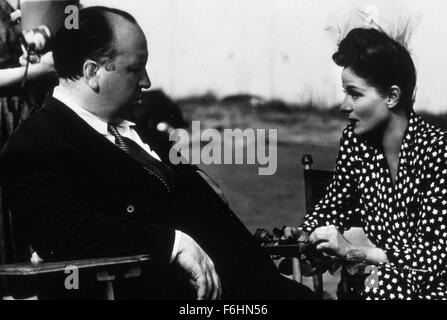 1944, le titre du film : Canot, Directeur : Alfred Hitchcock, Studio : FOX, Photo : Tallulah Bankhead. (Crédit Image : SNAP) Banque D'Images