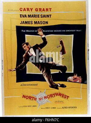 1959, le titre du film : North by Northwest, Directeur : Alfred Hitchcock, Studio : MGM, Photo : Cary Grant. (Crédit Image : SNAP) Banque D'Images