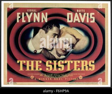 1938, le titre du film : SOEURS, Directeur : Anatole Litvak, Studio : WARNER, Photo : BETTE DAVIS, Errol Flynn. (Crédit Image : SNAP) Banque D'Images