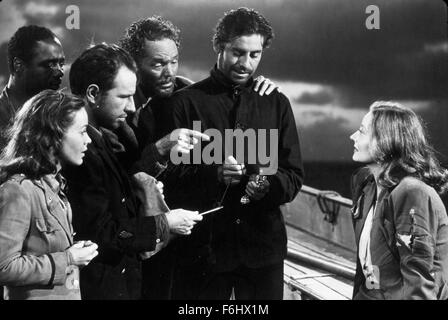 1944, le titre du film : Canot, Directeur : Alfred Hitchcock, Studio : FOX, Photo : MARY ANDERSON, Tallulah Bankhead, Hume CRONYN, Alfred Hitchcock, John HODIAK, HENRY HULL. (Crédit Image : SNAP) Banque D'Images