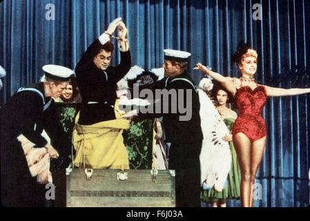 1953, le titre du film : HOUDINI, Directeur : GEORGE MARSHALL, Studio : Paramount, Photo : TONY CURTIS, JANET LEIGH. (Crédit Image : SNAP) Banque D'Images