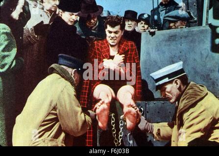 1953, le titre du film : HOUDINI, Directeur : GEORGE MARSHALL, Studio : Paramount, Photo : TONY CURTIS, JANET LEIGH. (Crédit Image : SNAP) Banque D'Images