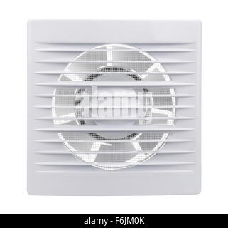 Salle de bains ventilateur extrait isolated on white Banque D'Images