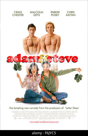 DATE DE SORTIE : Avril 24, 2005. Titre du film : Adam et Steve. STUDIO : Funny Boy Films. PLOT : suit deux couples de la ville de New York -- l'un hétérosexuel et un gay qui explorent les pics et les vallées de leurs relations respectives. Sur la photo : . Banque D'Images