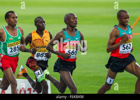 Philémon Kipchilis ,Geofrey Kirui ,Kenya,10000m,20,l'IAAF World Junior d'athlétisme 2012 à Barcelone, Espagne Banque D'Images