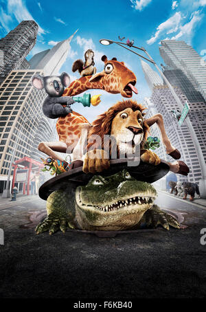 DATE DE SORTIE : Avril 14, 2006. Titre du film : la nature. STUDIO : Contrafilm. Résumé : un jeune lion est accidentellement expédiés de la Zoo de New York à l'Afrique. Maintenant gratuitement, son zoo pals doivent mettre de côté leurs différends pour aider à le faire revenir. Sur la photo : . Banque D'Images