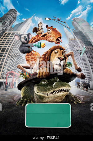 DATE DE SORTIE : Avril 14, 2006. Titre du film : la nature. STUDIO : Contrafilm. Résumé : un jeune lion est accidentellement expédiés de la Zoo de New York à l'Afrique. Maintenant gratuitement, son zoo pals doivent mettre de côté leurs différends pour aider à le faire revenir. Sur la photo : . Banque D'Images