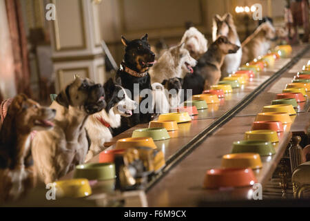 DATE DE SORTIE : 16 janvier 2009. Titre du film : Hôtel pour chiens. STUDIO : DreamWorks SKG. Résumé : Deux enfants prendre secrètement dans neuf chiens errants à une maison vide. Sur la photo : scène de film. Banque D'Images