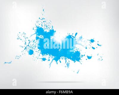 Éclaboussures de peinture de couleur sur fond abstrait. Abstract vector illustration avec l'arrière-plan. Illustration de Vecteur