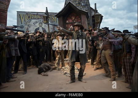 DATE DE SORTIE : Novembre 2009. Titre du film : Lucky Luke. STUDIO : UGC YM. PLOT : Fearless flingueur, Lucky Luke, est commandé par le président d'apporter la paix à Daisy Town. Sur la photo : . Banque D'Images