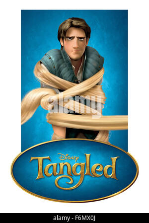 DATE DE SORTIE : 24 novembre 2010. Titre du film : s'emmêlent. STUDIO : Walt Disney. Résumé : L'homme aux cheveux longs Princess Rapunzel a passé sa vie entière dans une tour, mais lorsqu'elle tombe amoureuse d'un bandit qui passait par là elle doit s'aventurer dans le monde extérieur pour la première fois de le trouver. Sur la photo : . Banque D'Images