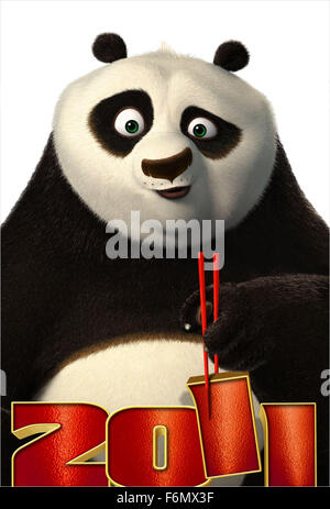 DATE DE SORTIE : 26 mai 2011 TITRE : Kung Fu Panda 2 Studio : Dreamworks Animation Réalisateur : Jennifer Yuh PLOT : Po s'associe à un groupe de nouveaux maîtres de kung-fu sur un vieux ennemi avec une nouvelle arme mortelle sur la photo : Jack Black comme Po (voix) (Crédit Image : c DreamWorks Animation/Loisirs Photos) Banque D'Images