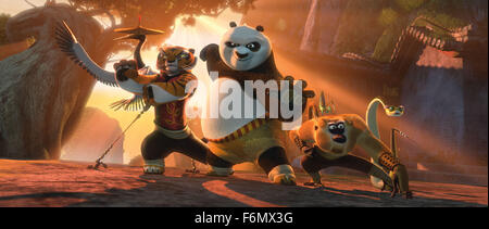 DATE DE SORTIE : 26 mai 2011 TITRE : Kung Fu Panda 2 Studio : Dreamworks Animation Réalisateur : Jennifer Yuh PLOT : Po s'associe à un groupe de nouveaux maîtres de kung-fu sur un vieux ennemi avec une nouvelle arme mortelle sur la photo : Jack Black comme Po (voix) (Crédit Image : c DreamWorks Animation/Loisirs Photos) Banque D'Images