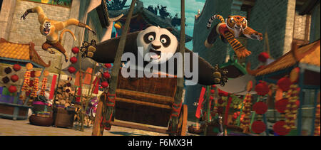 DATE DE SORTIE : 26 mai 2011 TITRE : Kung Fu Panda 2 Studio : Dreamworks Animation Réalisateur : Jennifer Yuh PLOT : Po s'associe à un groupe de nouveaux maîtres de kung-fu sur un vieux ennemi avec une nouvelle arme mortelle sur la photo : Jack Black comme Po (voix) (Crédit Image : c DreamWorks Animation/Loisirs Photos) Banque D'Images