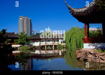 Le Dr Sun Yat-Sen Classical Chinese Garden dans Chinatown, Vancouver, BC, British Columbia, Canada Banque D'Images